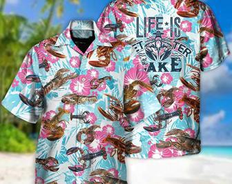 Lobstering Life Is Better At The Lake - Hawaiian Shirt, Hawaii Shirt Party Summer, Gifts For Bachelor Party, Inspirational Aloha Shirt. Summer Gifts | Newhawaiianshirts CA