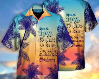 Made In 1993 30 Years Of Being Sunshine Hurricane, Beach Party Matching Shirt For Men/Women, Gift For Family, Funny Hawaiian Shirt. Summer Gifts | Newhawaiianshirts UK