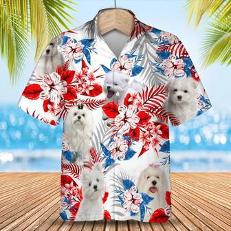 Maltese Hawaiian Shirt - Gift For Summer, Summer Aloha Shirt, Hawaiian Shirt For Men And Women Summer Gifts | Newhawaiianshirts UK