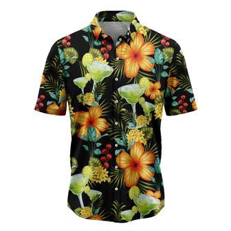 Margarita Colorful Floral Hawaiian Shirt, Summer Gift, Hawaiian Shirts For Men, Aloha Beach Shirt Summer Gifts | Newhawaiianshirts UK