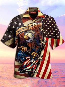 Men's American Flag Eagle Print Collar Hawaiian Shirt, Of July Men's Short Sleeve Patriotic Shirt Summer Gifts | Newhawaiianshirts UK