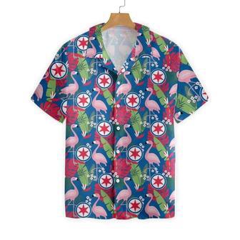 Morning Glory Flamingo Chicago Ornamental Design Hawaiian Shirt Summer Gifts | Newhawaiianshirts DE