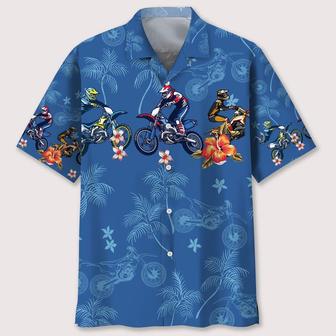 Motocross Flower Tropical Hawaiian Shirt Summer Gifts | Newhawaiianshirts CA