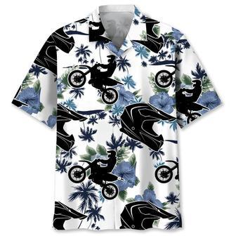 Motocross White Nature Hawaiian Shirt Summer Gifts | Newhawaiianshirts UK