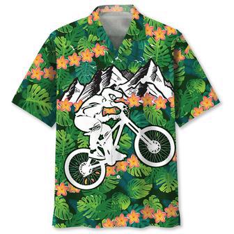 Mountain Bike Tropical Hawaiian Shirt Summer Gifts | Newhawaiianshirts DE