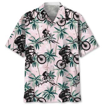 Mountain Bike Tropical Pink Hawaiian Shirt Summer Gifts | Newhawaiianshirts DE