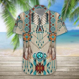 Native American Hawaii Shirt, Hawaiian Shirts For Men Print Button Down Shirt Summer Gifts | Newhawaiianshirts AU