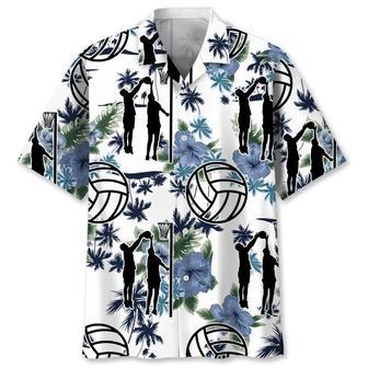 Netball White Nature Hawaiian Shirt Summer Gifts | Newhawaiianshirts DE