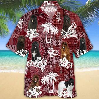 Newfoundland Hawaiian Shirt, Gift For Dog Lover Shirts, Men's Hawaiian Shirt, Summer Hawaiian Aloha Shirt Summer Gifts | Newhawaiianshirts UK