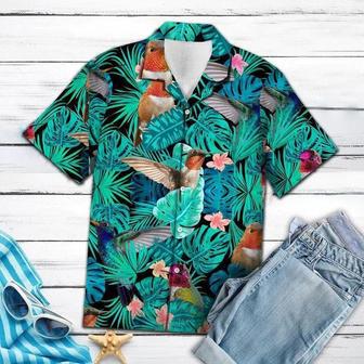 Nice Hummingbird Tropical Jungle Hawaiian Shirt, Summer Aloha Hawaii Shirt For Men Women Summer Gifts | Newhawaiianshirts DE