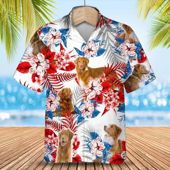 Nova Scotia Duck Tolling Retriever Hawaiian Shirt - Summer Aloha Shirt, Hawaiian Shirt For Men And Women Summer Gifts | Newhawaiianshirts UK