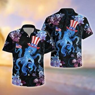 Ocean - Octopus July Tropical Hawaiian Shirt, Summer Gift, Hawaiian Shirts For Men, Aloha Beach Shirt Summer Gifts | Newhawaiianshirts DE