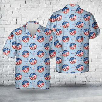 Of July Blue And Red Donuts Hawaiian Shirt Summer Gifts | Newhawaiianshirts DE