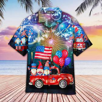 Of July Independence Day Cheerful Gnomes Hawaiian Shirt Summer Gifts | Newhawaiianshirts UK