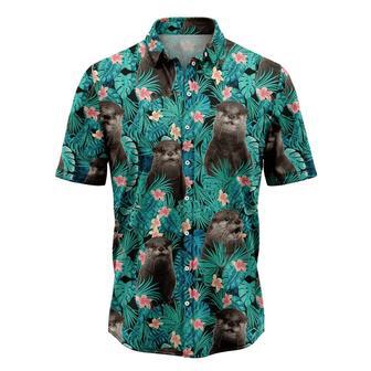 Otter Tropical Hawaiian Shirt, Summer Hawaiian Shirts For Men, Women Aloha Beach Shirt Summer Gifts | Newhawaiianshirts AU