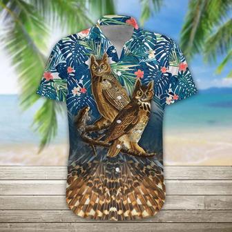 Owl Hawaii Shirt Hawaii Shirt, Summer Hawaiian Shirts Casual Short Sleeve Shirt Men Summer Gifts | Newhawaiianshirts AU