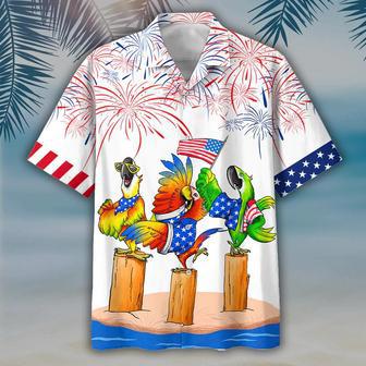 Parrot Hawaiian Shirts - Independence Day Is Coming, Usa Patriotic Hawaiian Shirt Summer Gifts | Newhawaiianshirts AU