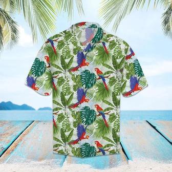 Parrot Perched On Tropical Branches Hawaiian Shirt Summer Gifts | Newhawaiianshirts AU