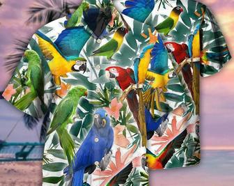 Parrot Tropical Leaf - Hawaiian Shirt, Funny Hawaiian Shirt, Hawaiian Shirt Women Man, Hawaii Shirt Party Summer, Hawaiian Set Gift. Summer Gifts | Newhawaiianshirts AU