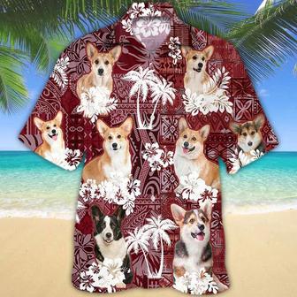 Pembroke Welsh Corgi Hawaiian Shirt, Gift For Dog Lover Shirts, Men's Hawaiian Shirt, Summer Hawaiian Aloha Shirt Summer Gifts | Newhawaiianshirts UK