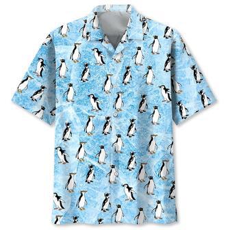 Penguins Ice Hawaiian Shirt Summer Gifts | Newhawaiianshirts UK