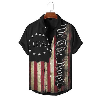 We Are People Vintage American Flag Printed Short Sleeve Hawaiian Shirt For Men And Women Summer Gifts | Newhawaiianshirts