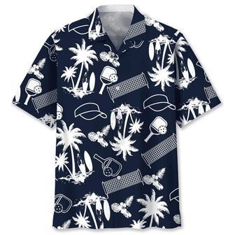 Pickleball Black Hawaiian Shirt Summer Gifts | Newhawaiianshirts UK