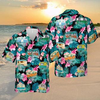 Pink Hibicus Rv Camping Hawaiian Shirt, Mother�S Day Gift Summer Gifts | Newhawaiianshirts DE