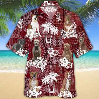 Pitbull Hawaiian Shirt, Gift For Dog Lover Shirts, Men's Hawaiian Shirt, Summer Hawaiian Aloha Shirt Summer Gifts | Newhawaiianshirts UK