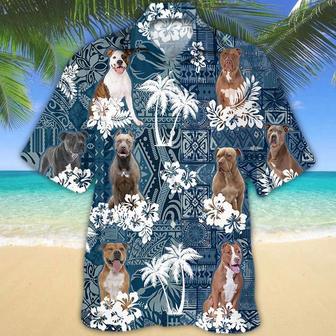 Pitbull Hawaiian Shirt Summer Gifts | Newhawaiianshirts UK