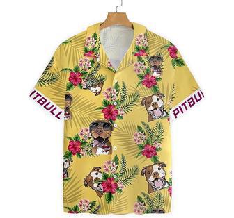 Pitbull Summer Clothes Hawaiian Shirt, Button Up Aloha Shirt For Men, Women Summer Gifts | Newhawaiianshirts DE