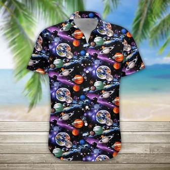 Planet Solar System Hawaiian Shirt, Hawaiian Shirts For Men Print Button Down Shirt Summer Gifts | Newhawaiianshirts AU