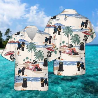 Portuguese Water Dog Summer Beach Hawaiian Shirt, Dog Beach Short Sleeve Hawaiian Shirt Summer Gifts | Newhawaiianshirts UK