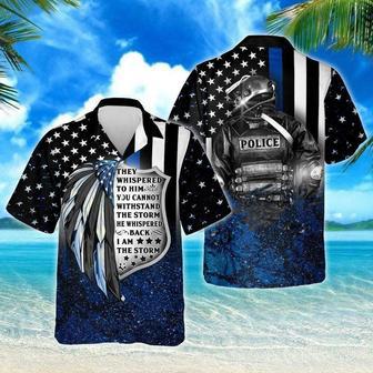 Proud Of Thin Blue Police Hawaiian Hawaiian Shirt Summer Gifts | Newhawaiianshirts UK