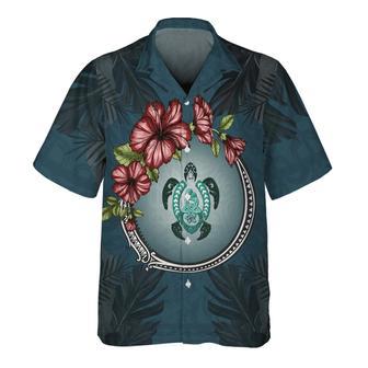 Puerto Rico Hibiscus - Hawaiian Shirt Men's, Gift For Turtle Lovers Summer Gifts | Newhawaiianshirts DE