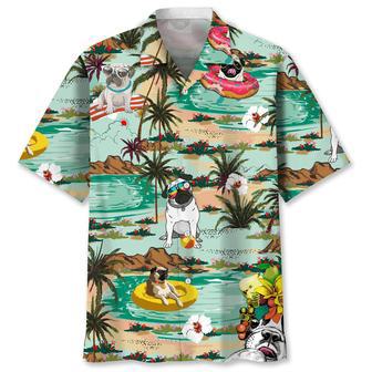 Pug Beach Hawaiian Shirt Summer Gifts | Newhawaiianshirts UK