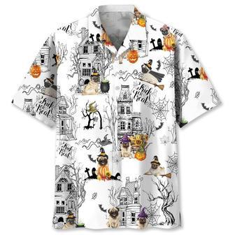 Pug Halloween Hawaiian Shirt Summer Gifts | Newhawaiianshirts UK