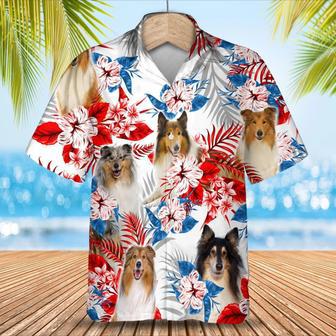 Rough Collie Hawaiian Shirt - Gift For Summer, Summer Aloha Shirt, Hawaiian Shirt For Men And Women Summer Gifts | Newhawaiianshirts UK