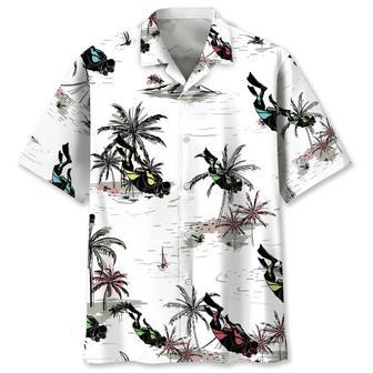 Scuba Diving Coconut Hawaiian Shirt Summer Gifts | Newhawaiianshirts DE