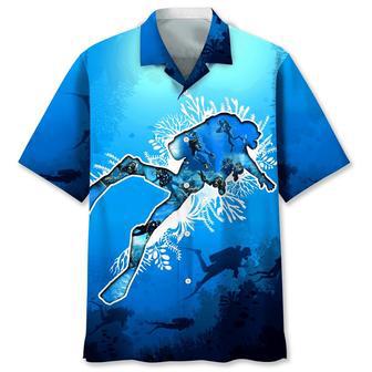 Scuba Diving Hawaiian Beach Hawaiian Shirt Summer Gifts | Newhawaiianshirts AU