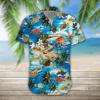 Sea Turtle Hawaii Shirt, Mens Hawaiian Aloha Beach Shirt, Hawaiian Shirts For Men Summer Gifts | Newhawaiianshirts