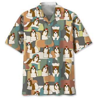 Shih Tzu Funny Color Hawaiian Shirt Summer Gifts | Newhawaiianshirts UK