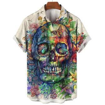 Skull Hawaiian Shirt For Men And Women, Skull Aloha Shirt, Gift For Skull Lover Summer Gifts | Newhawaiianshirts AU