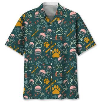 Snowboarding And Dog Hawaiian Shirt Summer Gifts | Newhawaiianshirts UK