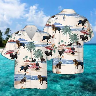 Spanish Water Dog Summer Beach Hawaiian Shirt, Dog Beach Short Sleeve Hawaiian Shirt Summer Gifts | Newhawaiianshirts UK