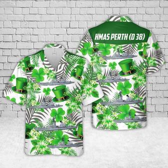 St. Patrick's Day, Royal Australian Navy Hmas Perth (D 38) Hawaiian Shirt Summer Gifts | Newhawaiianshirts UK