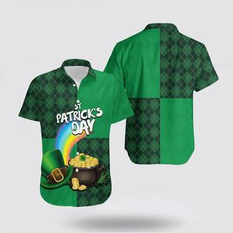 St Patrick�S Day Hawaiian Shirt, St Patrick�S Day Rainbow Grass Hawaiian Shirt, St Patrick's Day Shirts Summer Gifts | Newhawaiianshirts CA