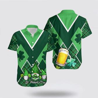 St Patrick�S Day Hawaiian Shirt, St. Patrick S Day Ireland Gnome Hawaiian Shirt Shamrock Summer Gifts | Newhawaiianshirts UK