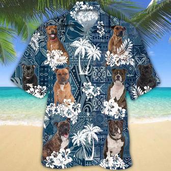 Staffordshire Bull Terrier Hawaiian Shirt Summer Gifts | Newhawaiianshirts UK