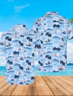 Summer Blue Print Hawaiian Shirt Summer Gifts | Newhawaiianshirts UK